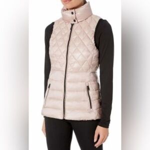 Calvin Klein Womens Puffer Vest M  Quilted Down  Outdoor Winter Layering